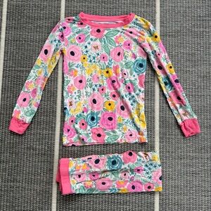 Little Sleepies Secret Garden Bamboo Viscose Two Piece Pajama Set, 3T